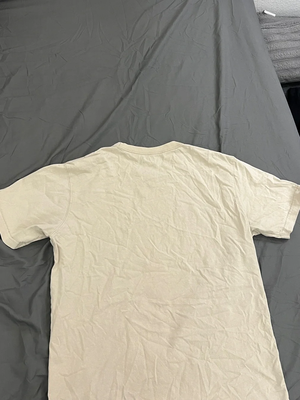 UNIQLO U Men’s Crew Neck Short Sleeve T-Shirt Beige Size M Minimalist Basic Tee
